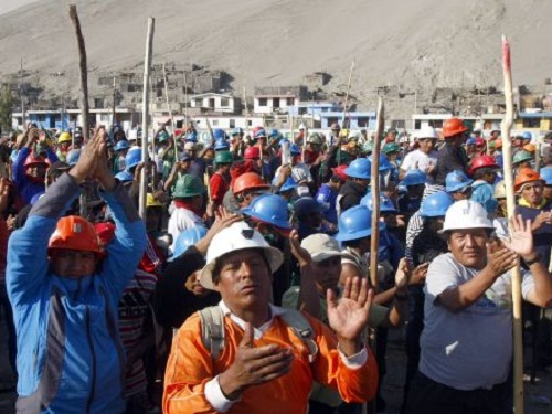 Mineros peruanos