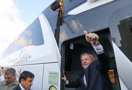 Lula caravana por Brasil