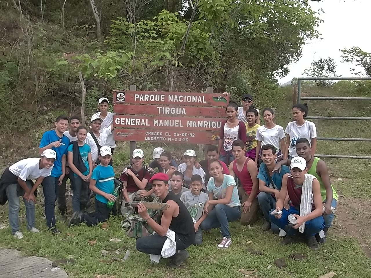 La Juventud venezolana hace vida en el Parque Nacional General Manuel Manrique Tirgua