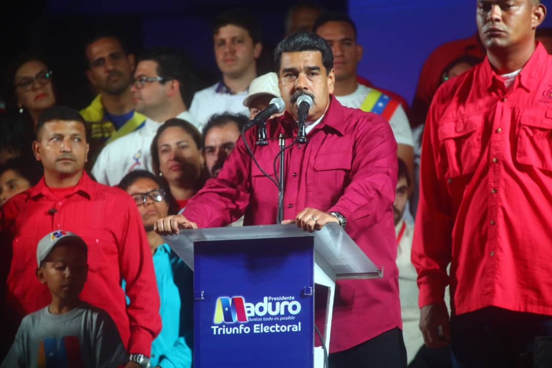 tras ser reelecto Nicolás Maduro ofreció sus palabras de reconocimiento al pueblo venezolano
