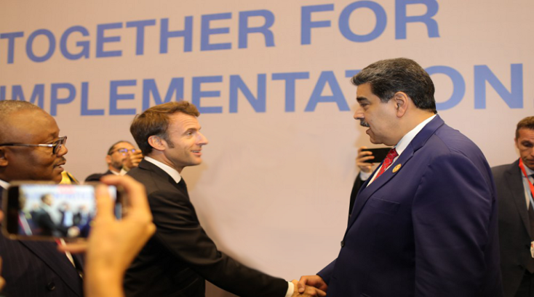 Macron y Maduro dialogaron en la COP27
