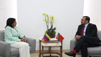 Vicepresidenta Ejecutiva de Venezuela se reunió con el ministro de Energía e Industrias Energéticas de Trinidad y Tobago