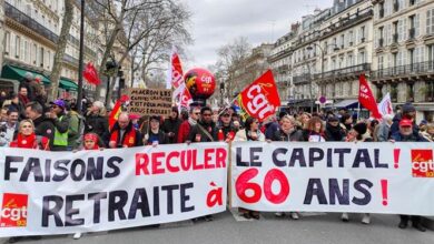 Protestas en Francia contra reforma de retiro en Día de los Trabajadores