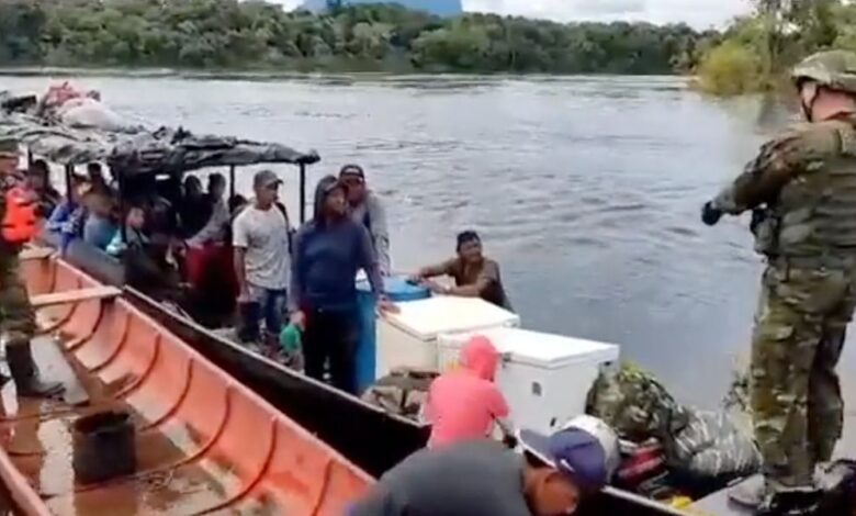 FANB hizo la evacuación de los mineros ilegales en Amazonas